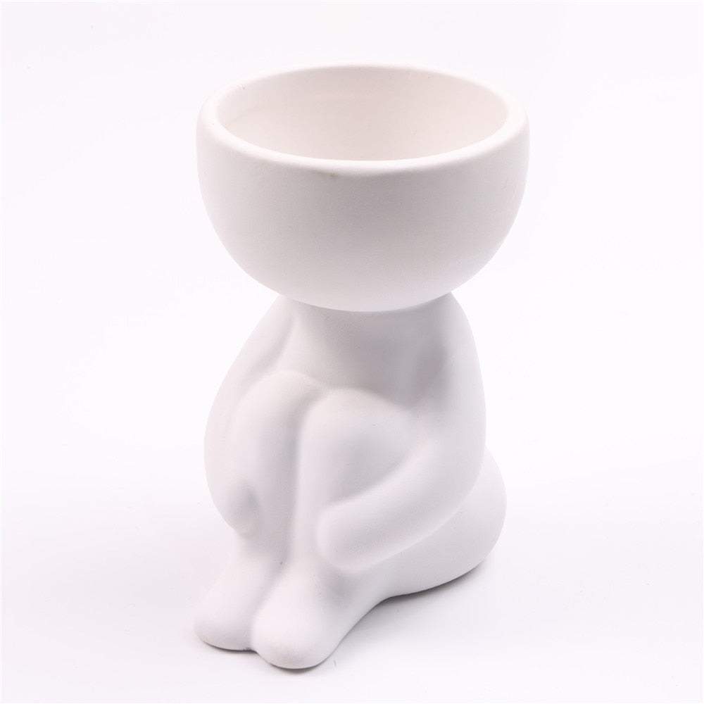 Creative Humanoid Ceramic Flower Pot